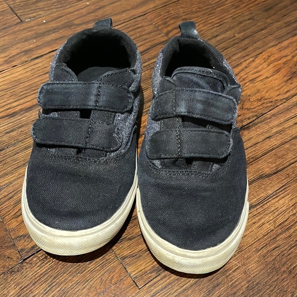 Toddler Black Canvas Sneakers - Picture 1 of 5